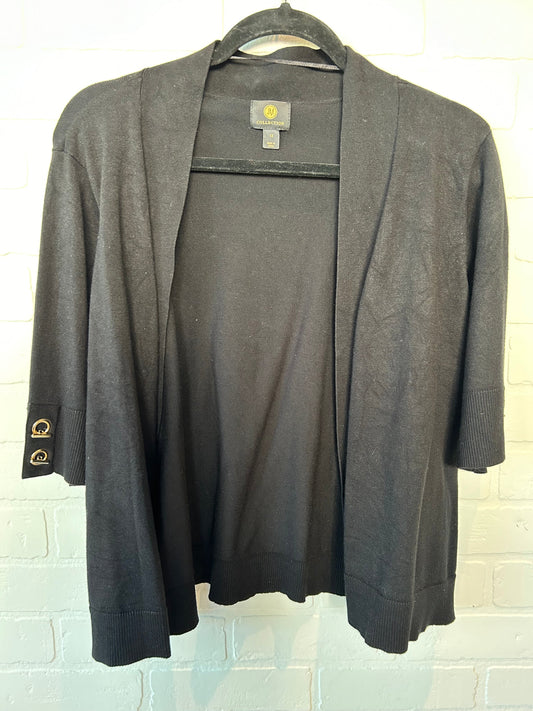 Black Sweater Cardigan Jm Collections, Size 1x