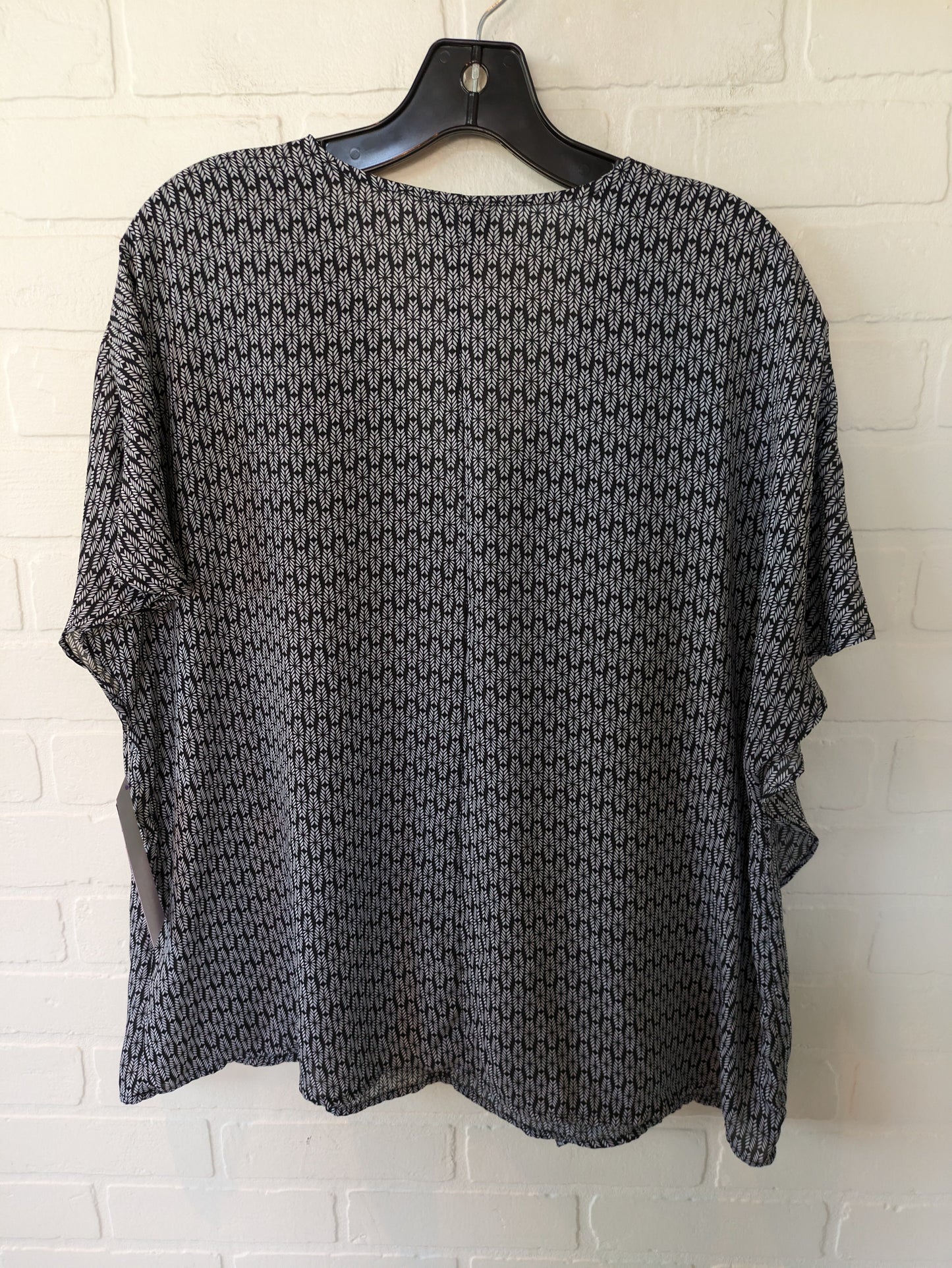 Black Top Short Sleeve Worthington, Size Xl