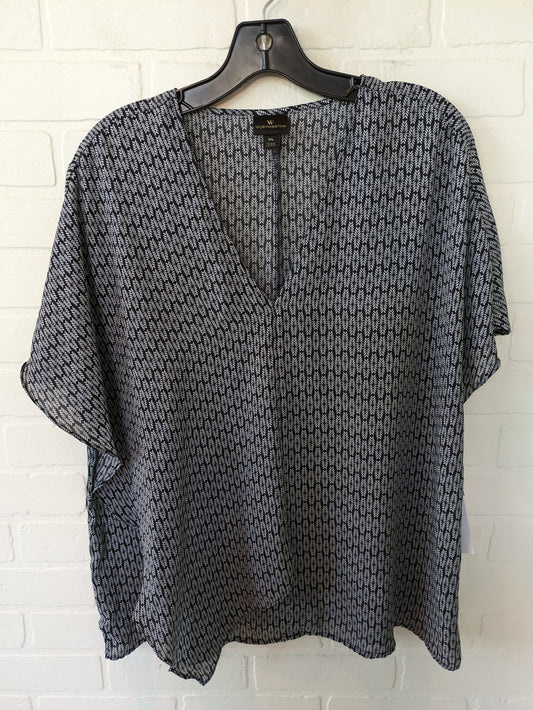 Black Top Short Sleeve Worthington, Size Xl