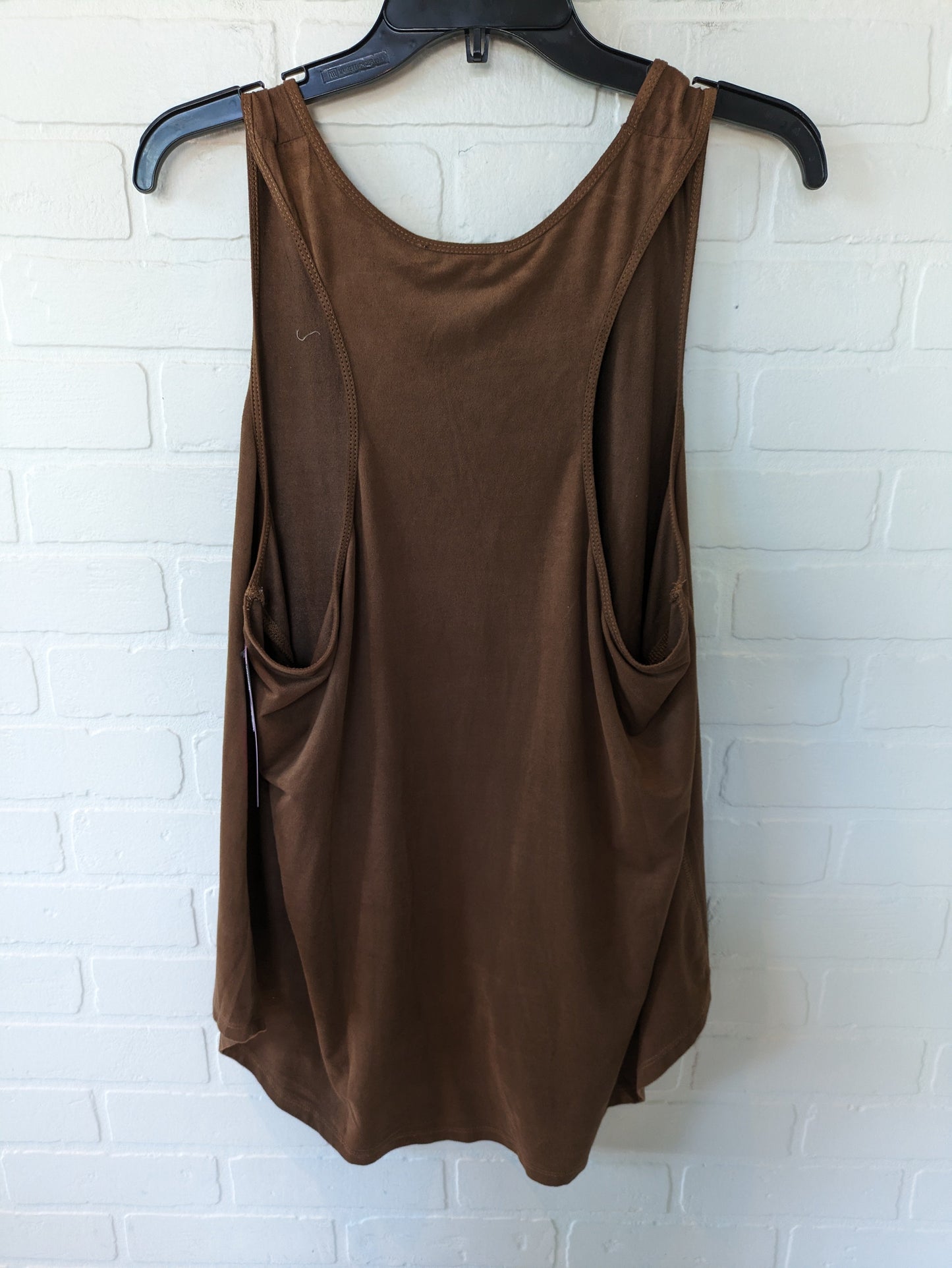 Brown Top Sleeveless Clothes Mentor, Size 1x