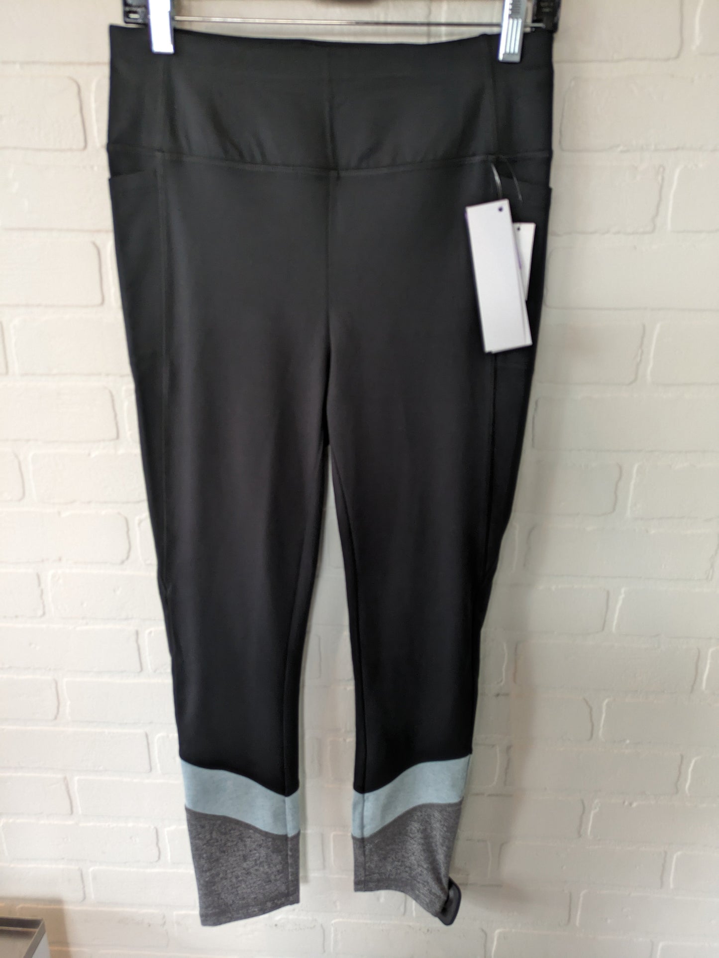 Black & Grey Athletic Leggings Talbots, Size 8petite