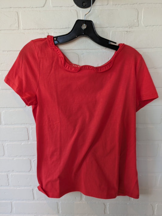 Orange Top Short Sleeve Talbots, Size M