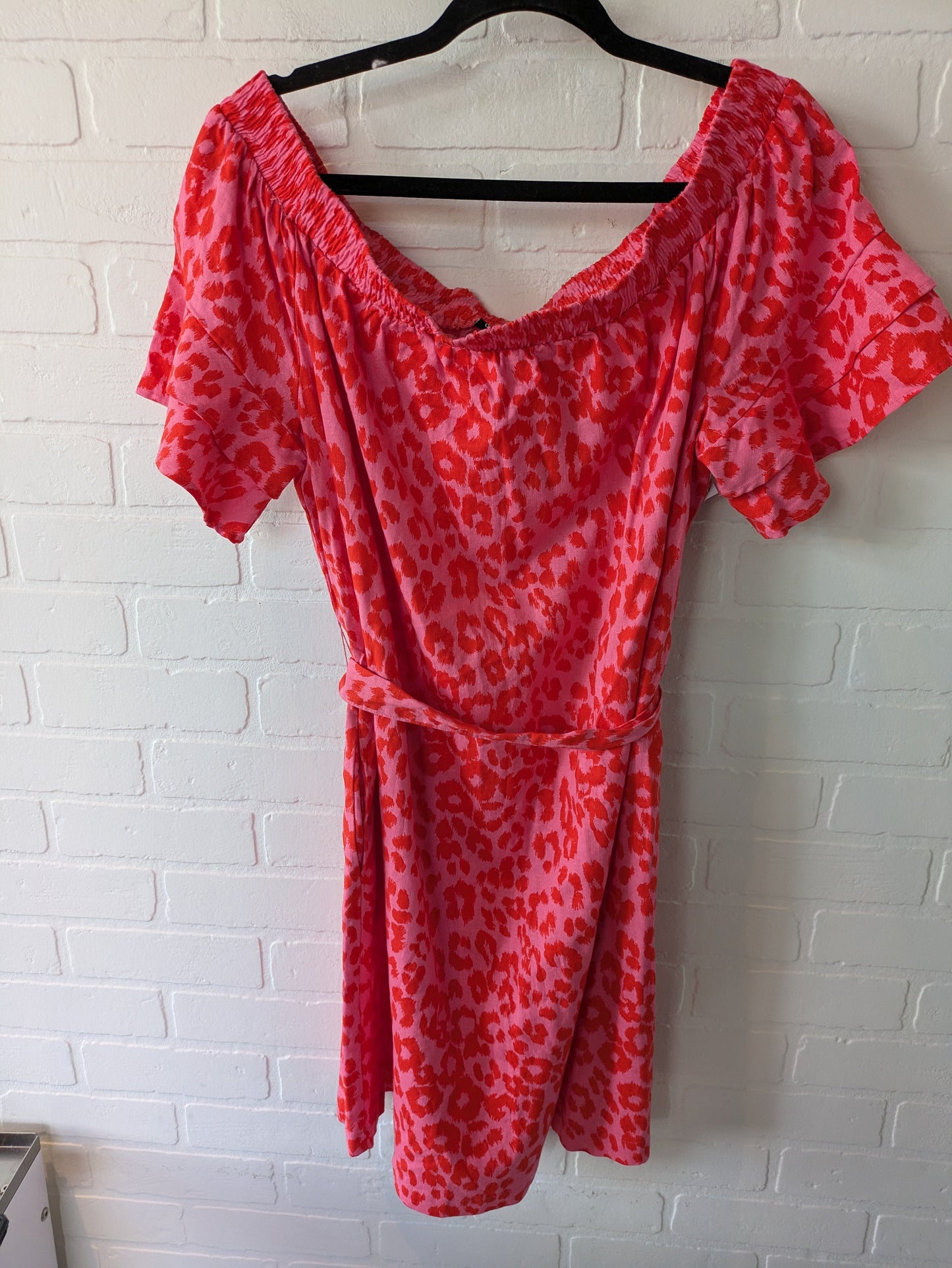 Pink & Red Dress Casual Short New York And Co, Size L