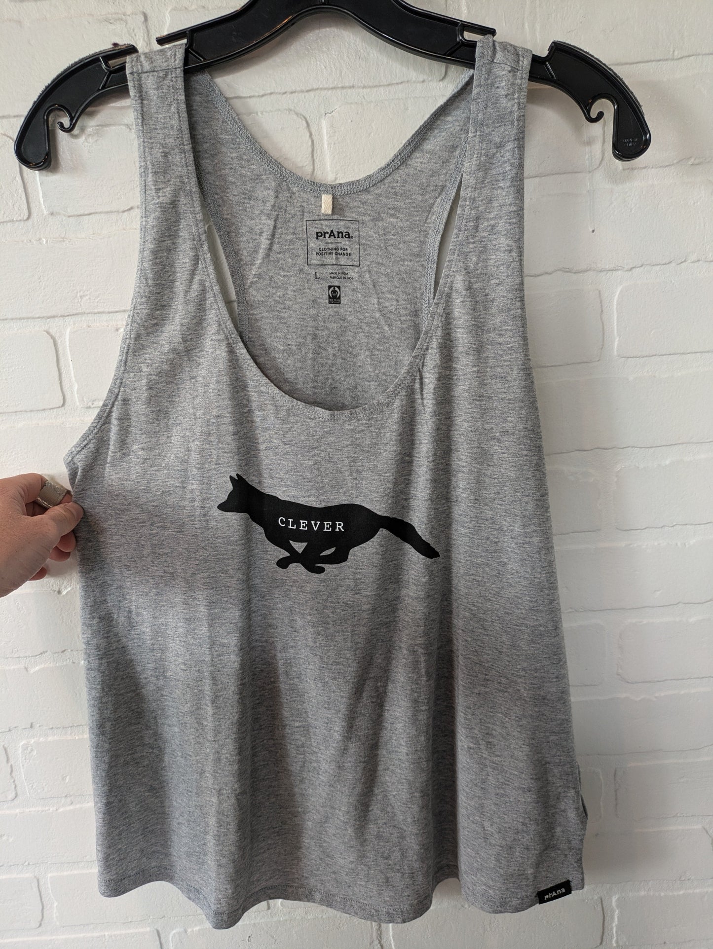 Grey Athletic Tank Top Prana, Size L