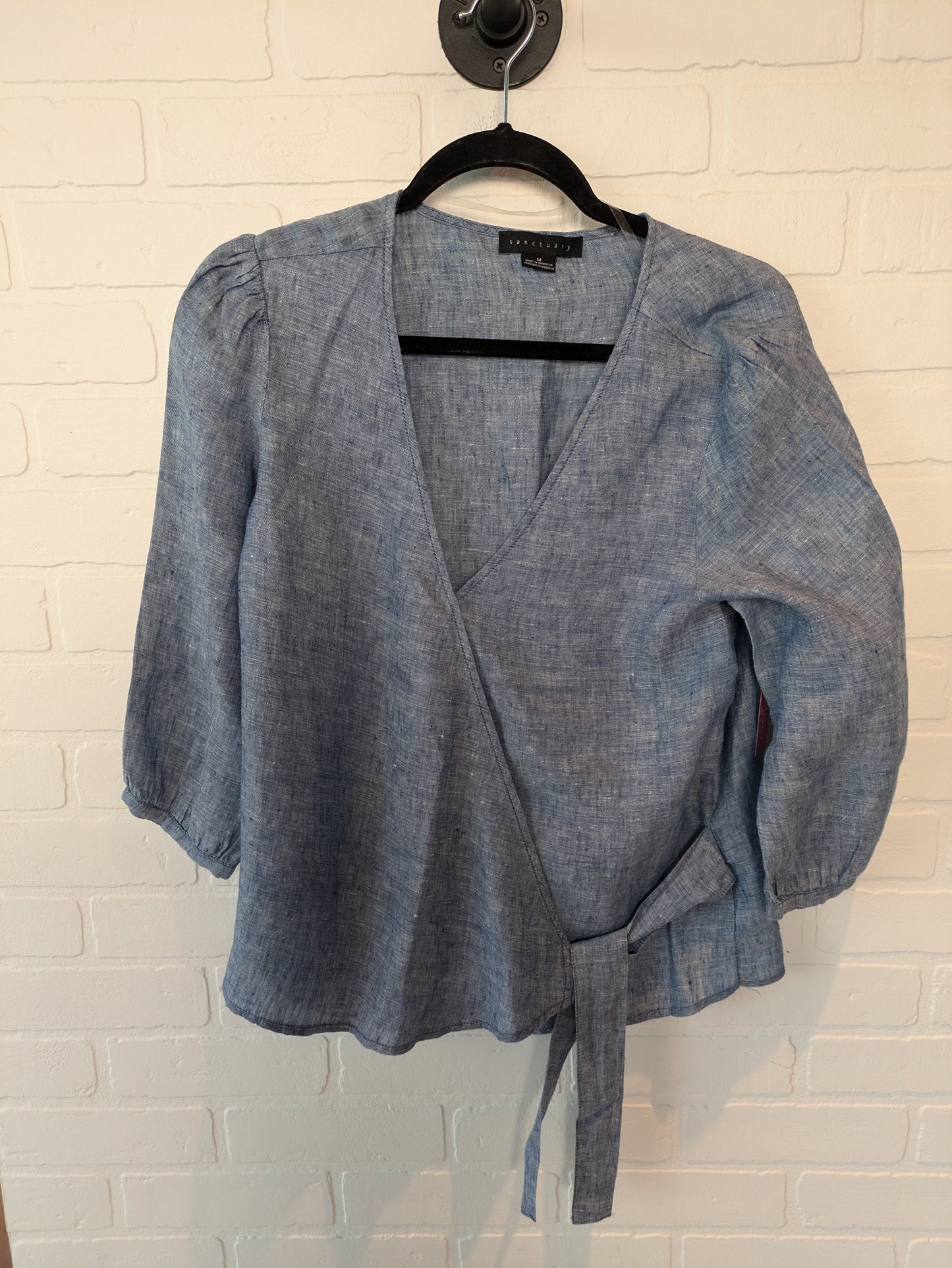 Blue Top Long Sleeve Sanctuary, Size M