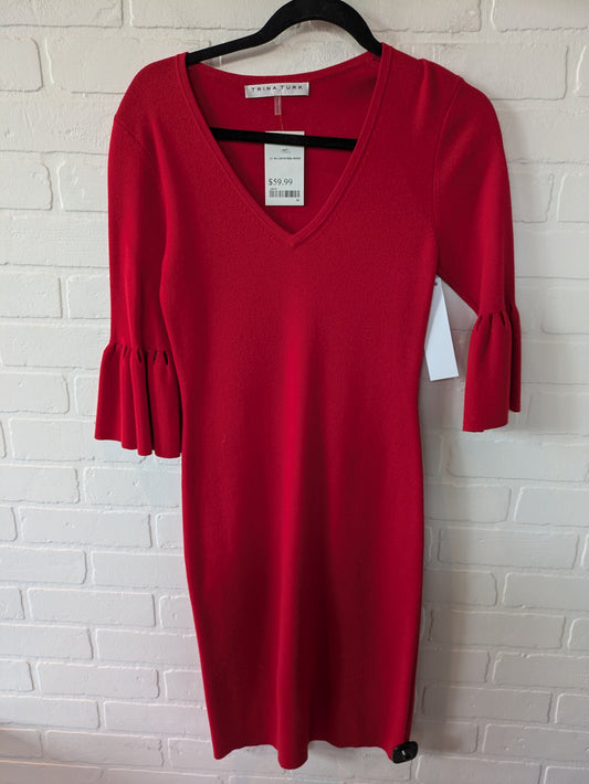 Red Dress Sweater Trina Turk, Size S