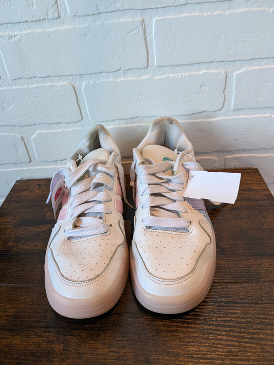 Pink & White Shoes Sneakers Adidas, Size 5