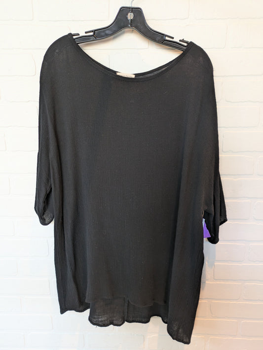 Black Top Short Sleeve Clothes Mentor, Size L