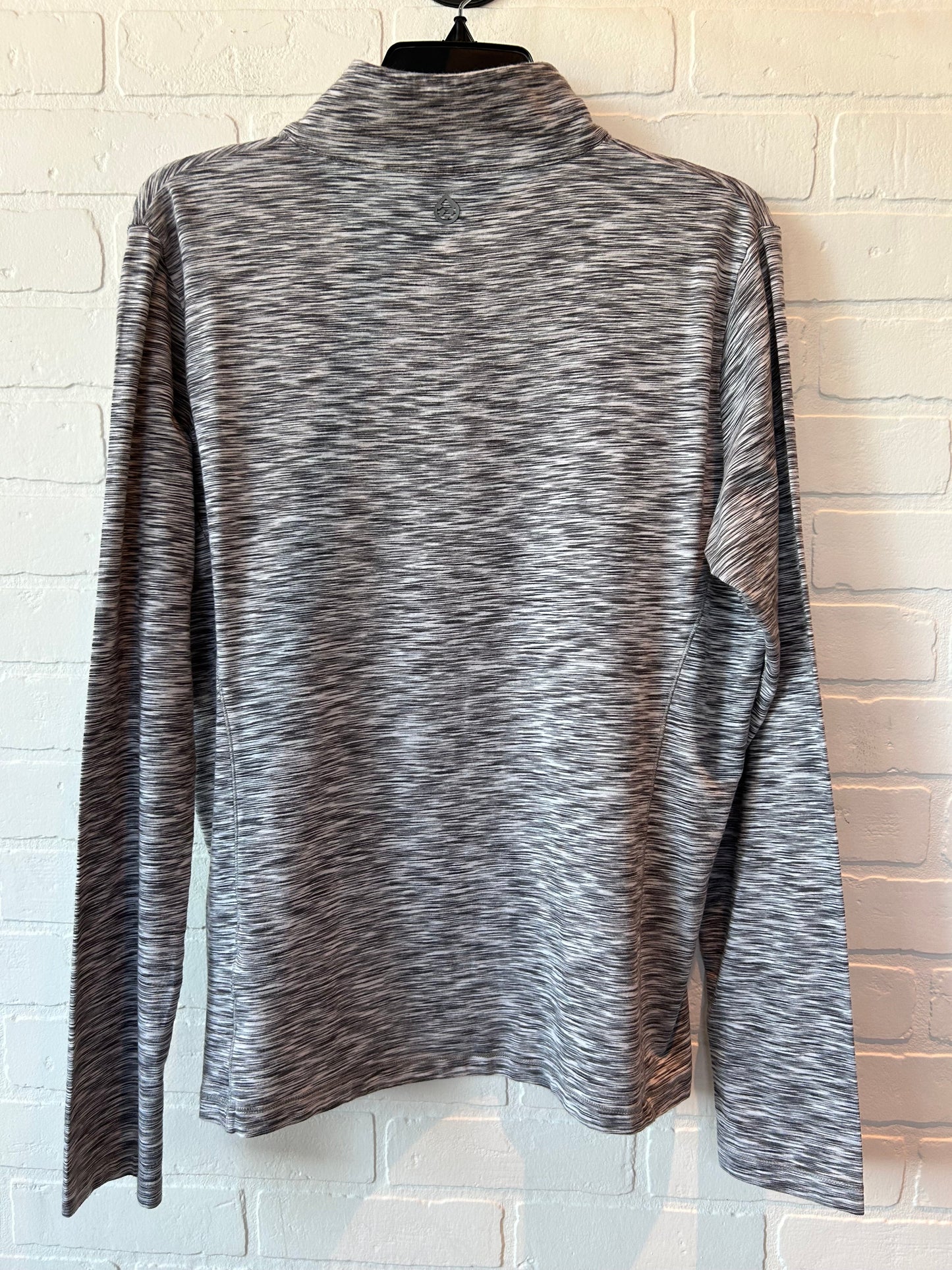 Grey Athletic Top Long Sleeve Collar by TASC, Size Xl