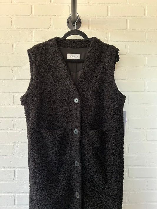 Black Vest Faux Fur & Sherpa Prologue, Size L