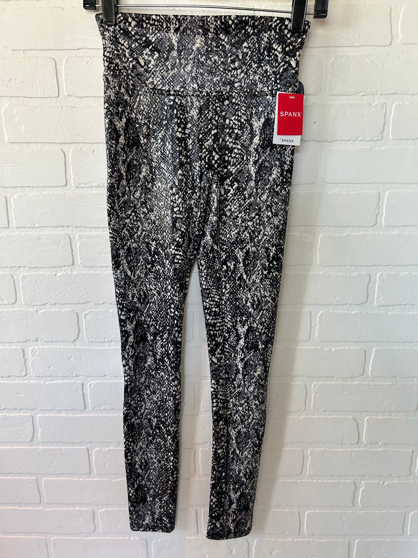 Snakeskin Print Pants Leggings Spanx, Size 4