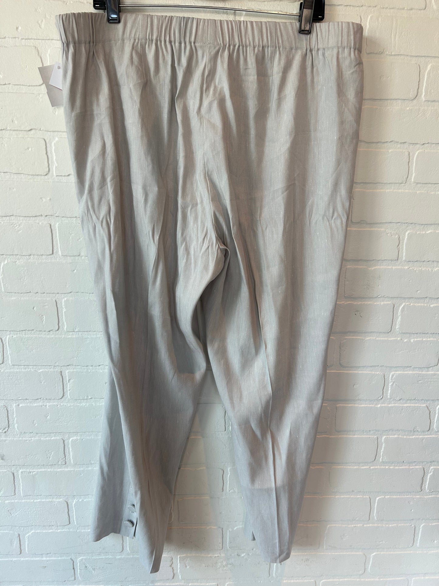 Grey Pants Linen J. Jill, Size 16