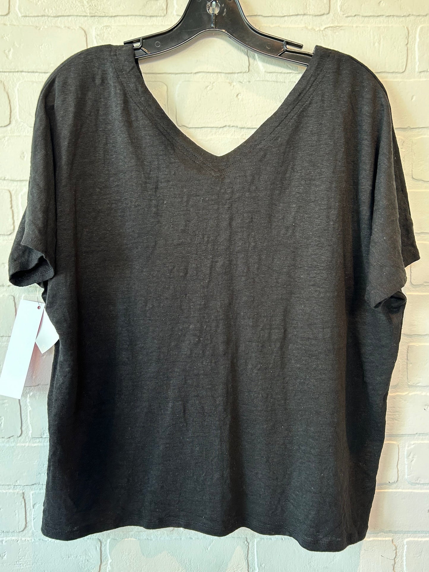 Black Top Short Sleeve Chicos, Size Xl