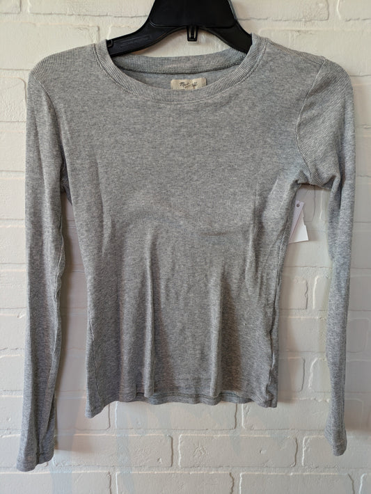 Grey Top Long Sleeve Basic Madewell, Size M