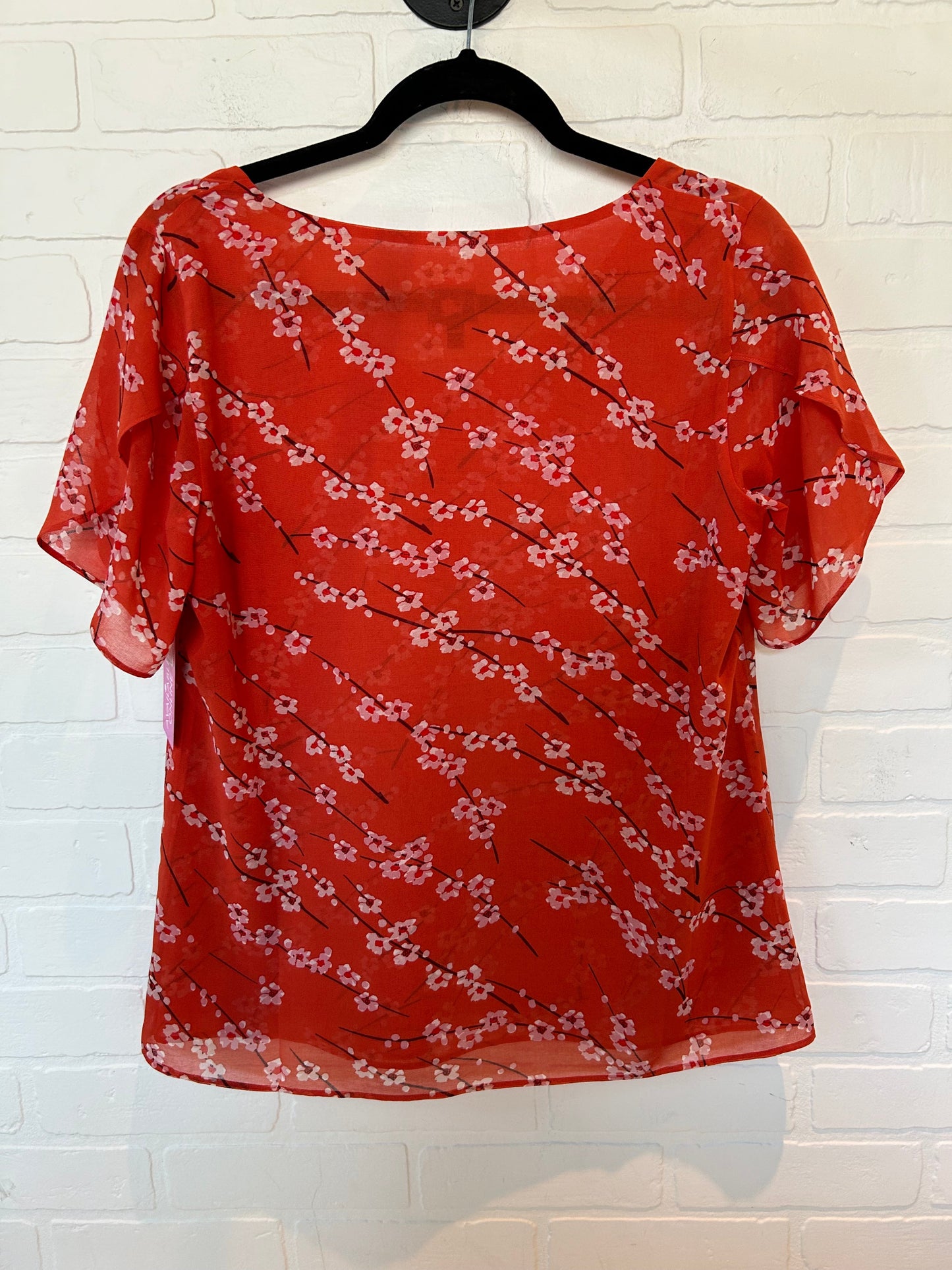 Red Top Short Sleeve Cabi, Size S