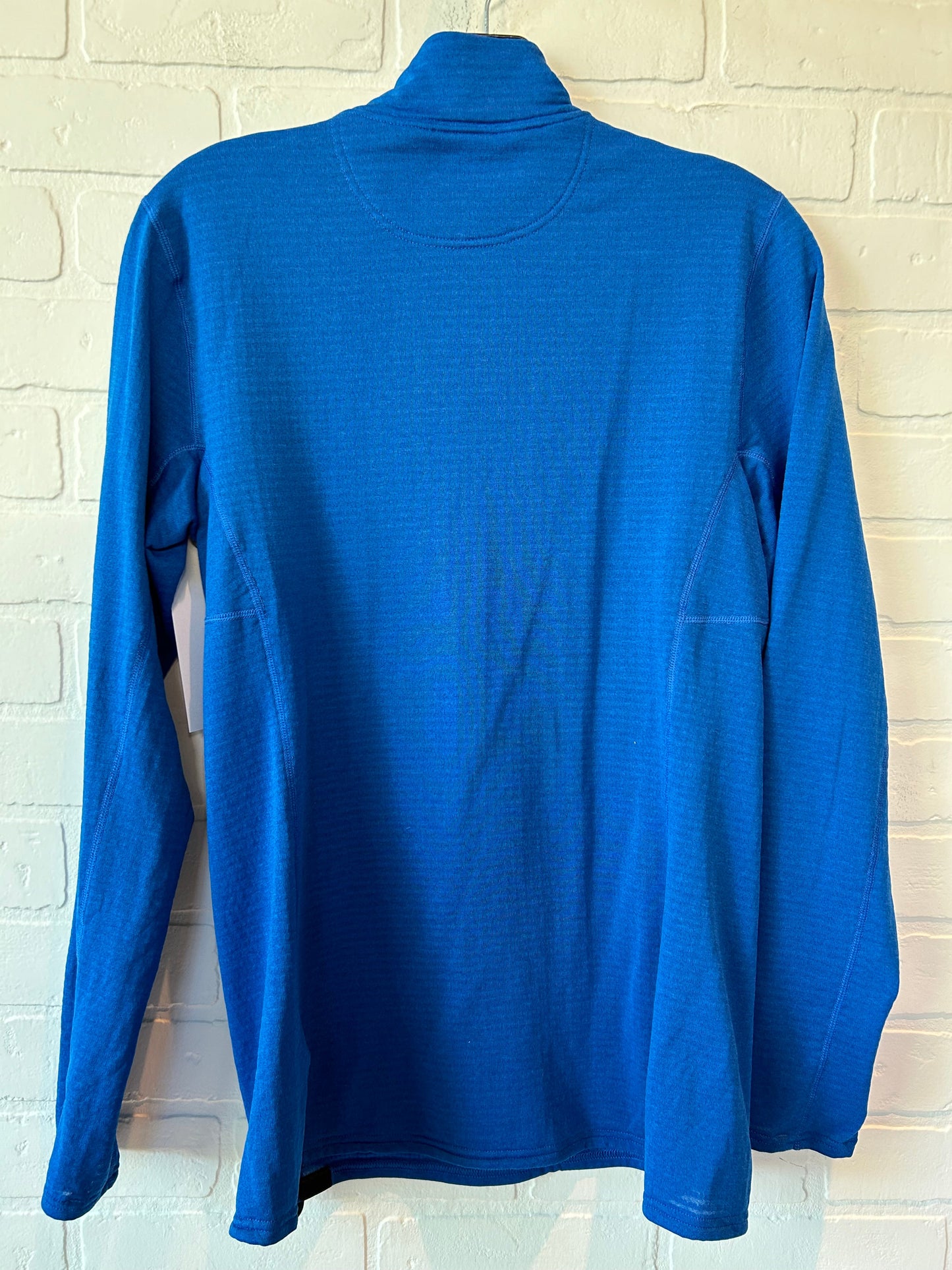 Blue Athletic Top Long Sleeve Collar Patagonia, Size M