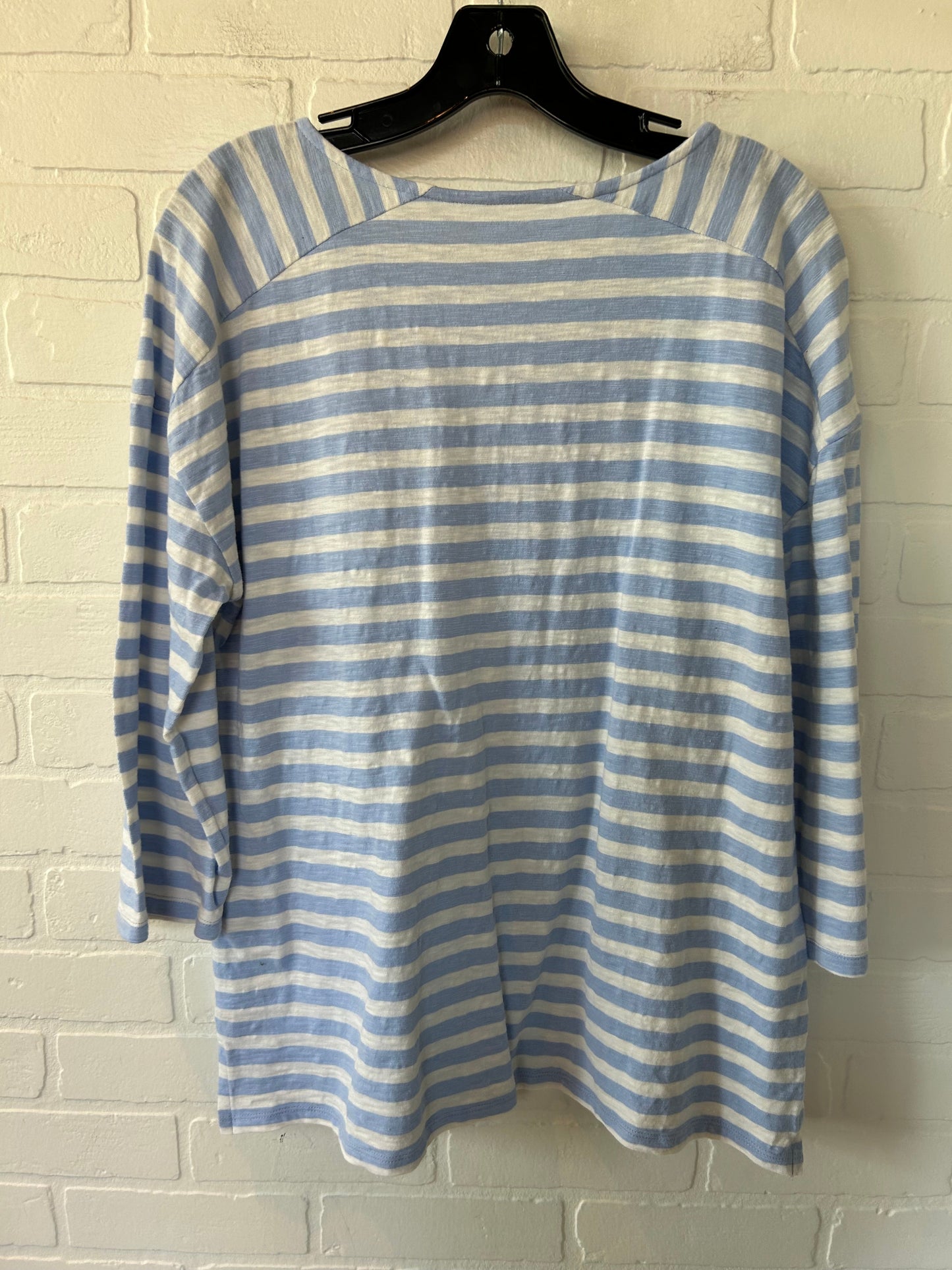 Blue & White Top Long Sleeve Talbots, Size L