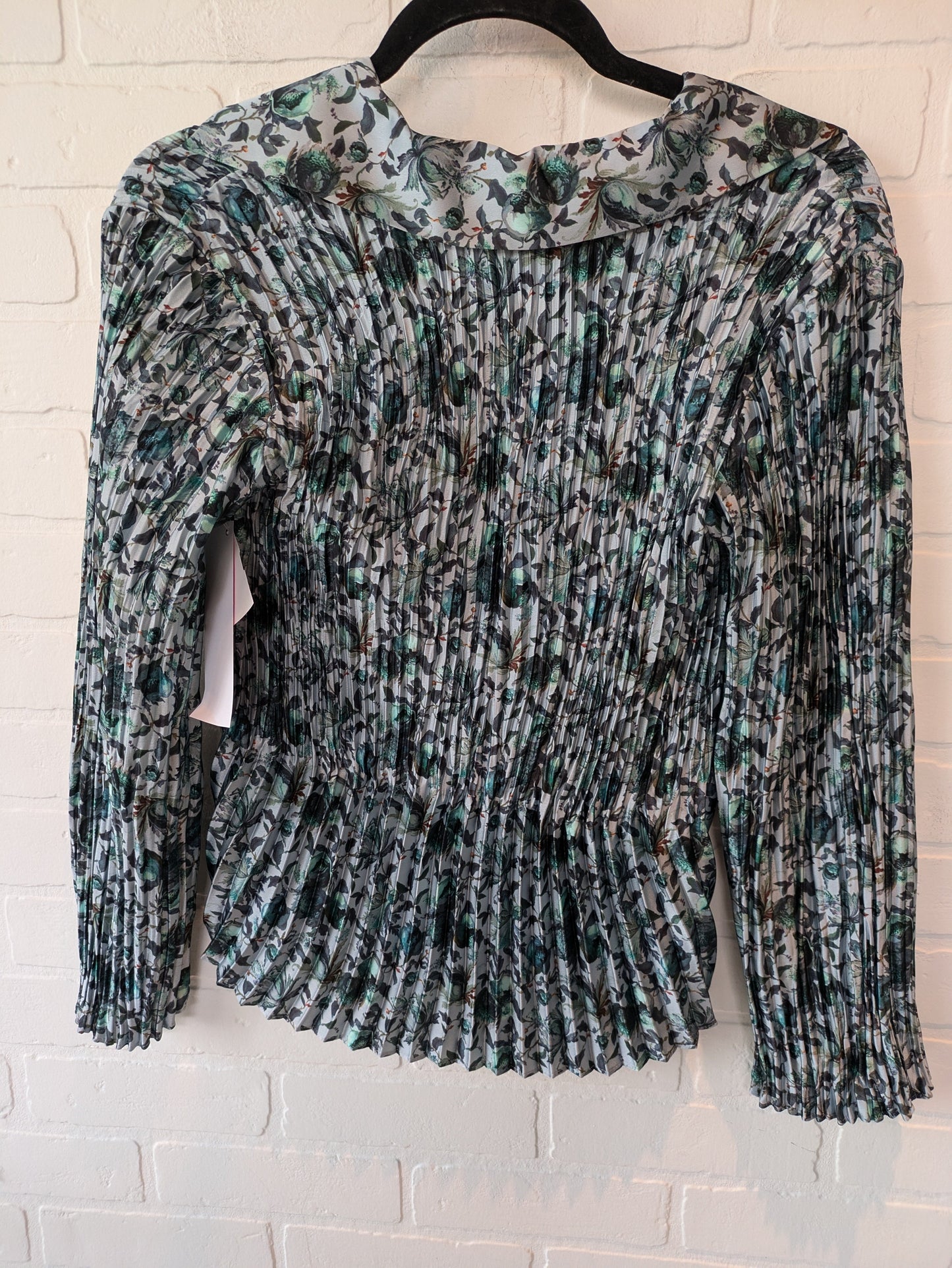 Green & Grey Top Long Sleeve Vince, Size Xxs