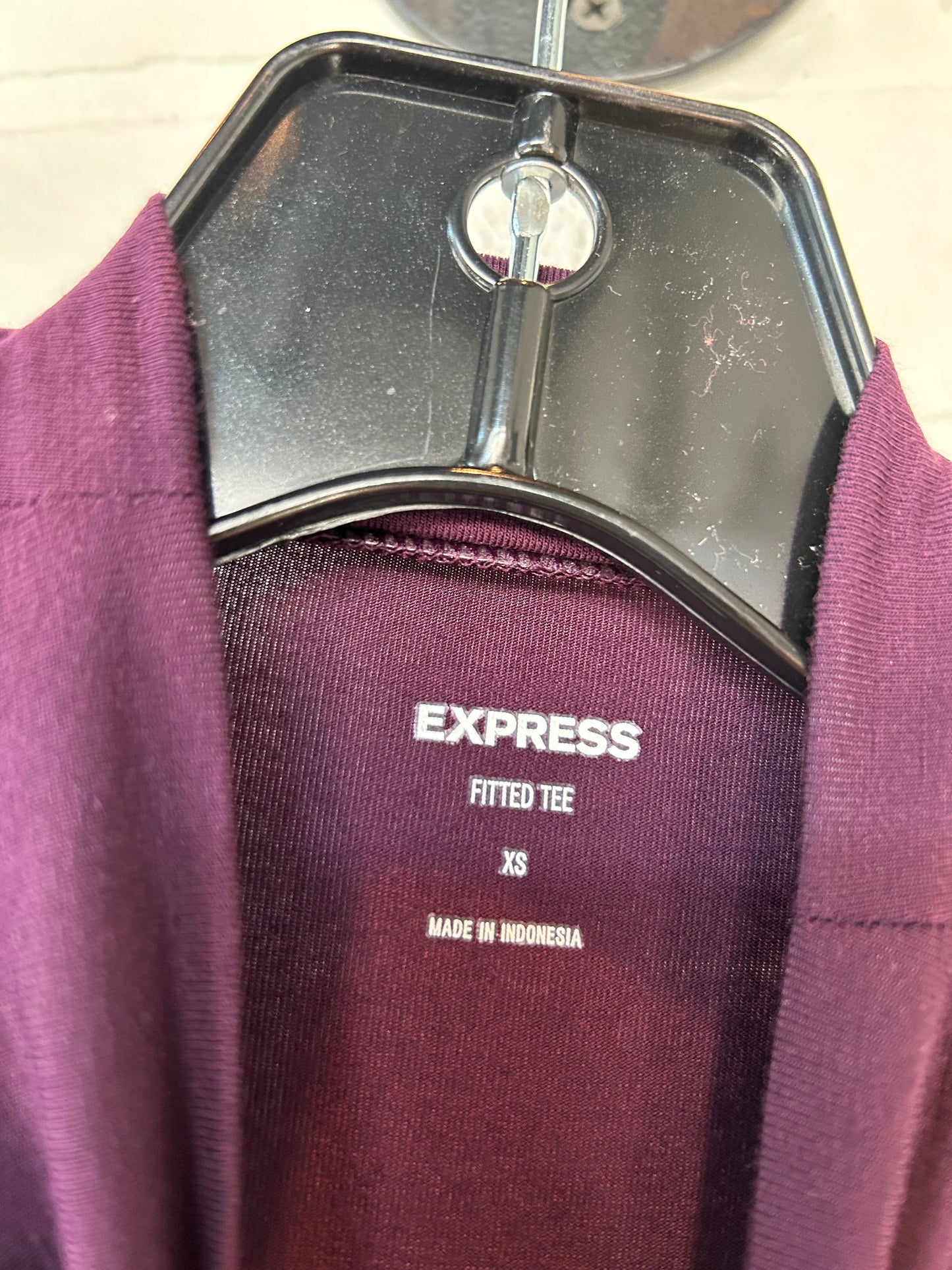 Purple Top Short Sleeve Express, Size Xs