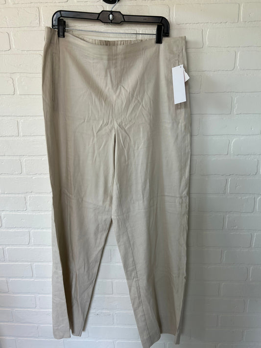 Tan Pants Linen J. Jill, Size 16