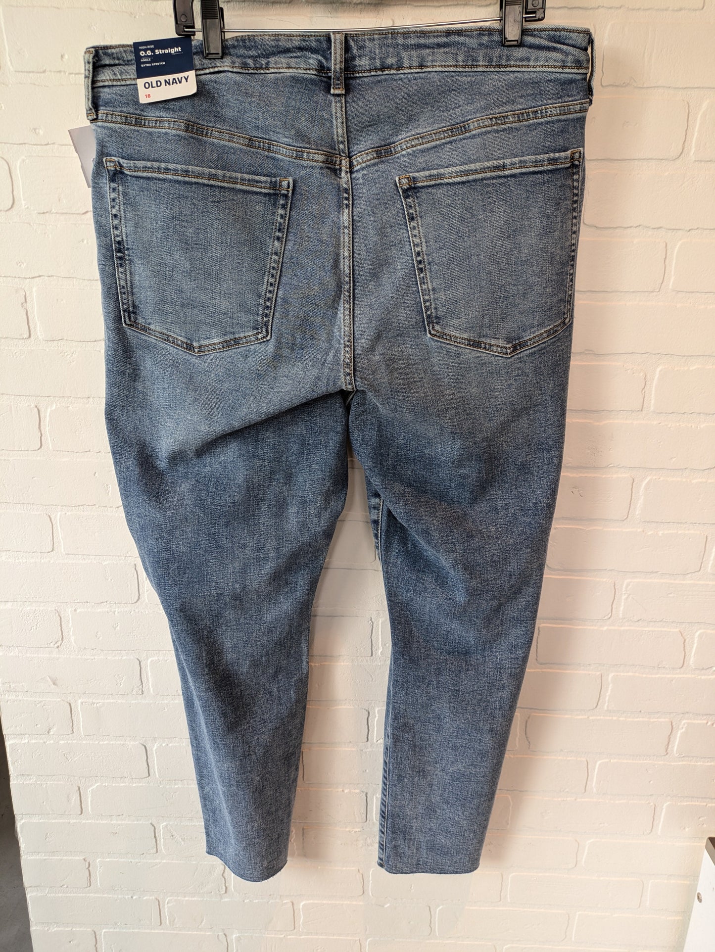 Blue Denim Jeans Straight Old Navy, Size 18