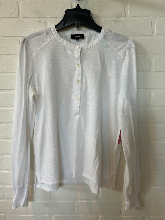 White Top Long Sleeve Me + Em, Size L