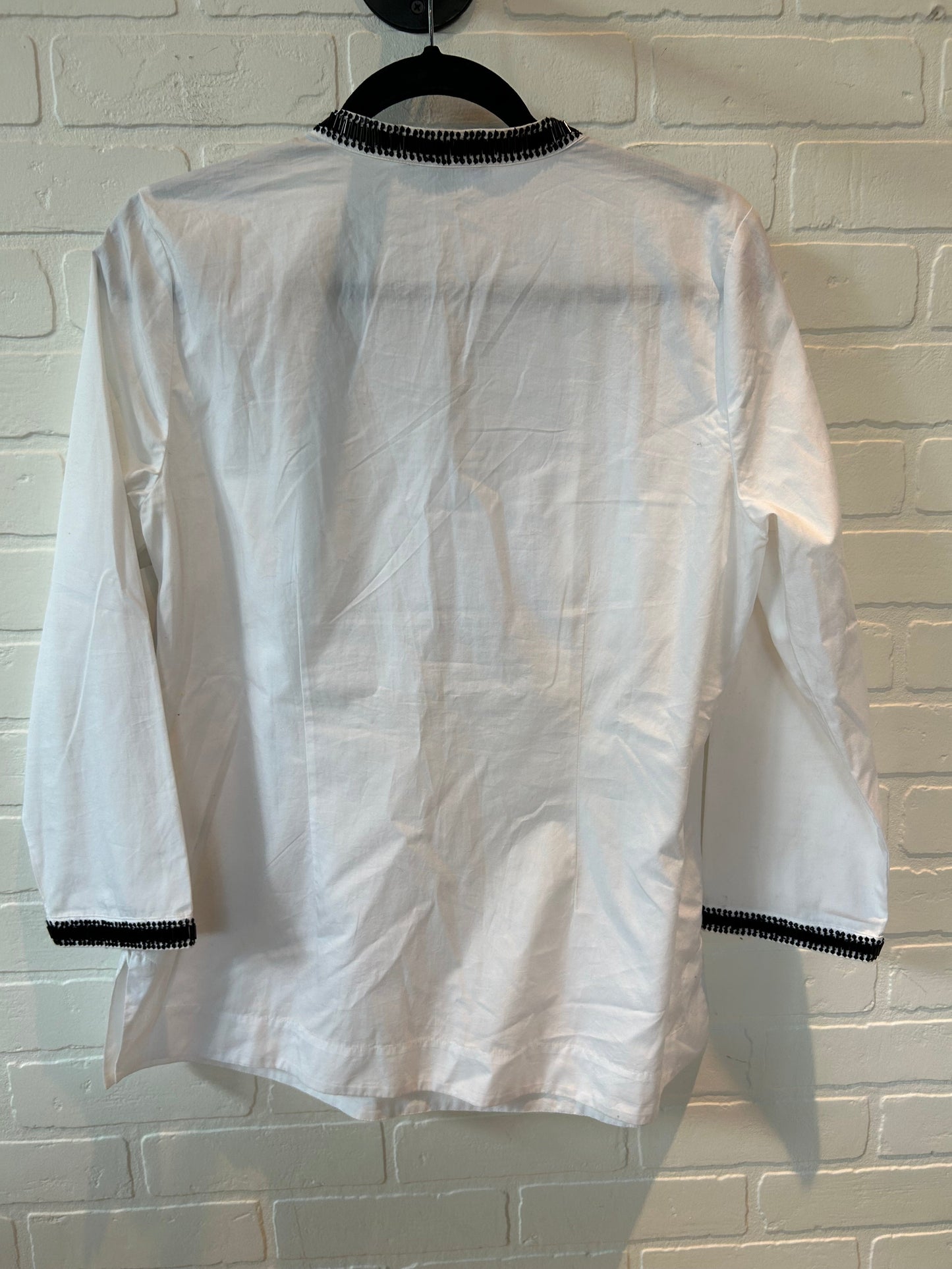 Black & White Top Long Sleeve Talbots, Size M