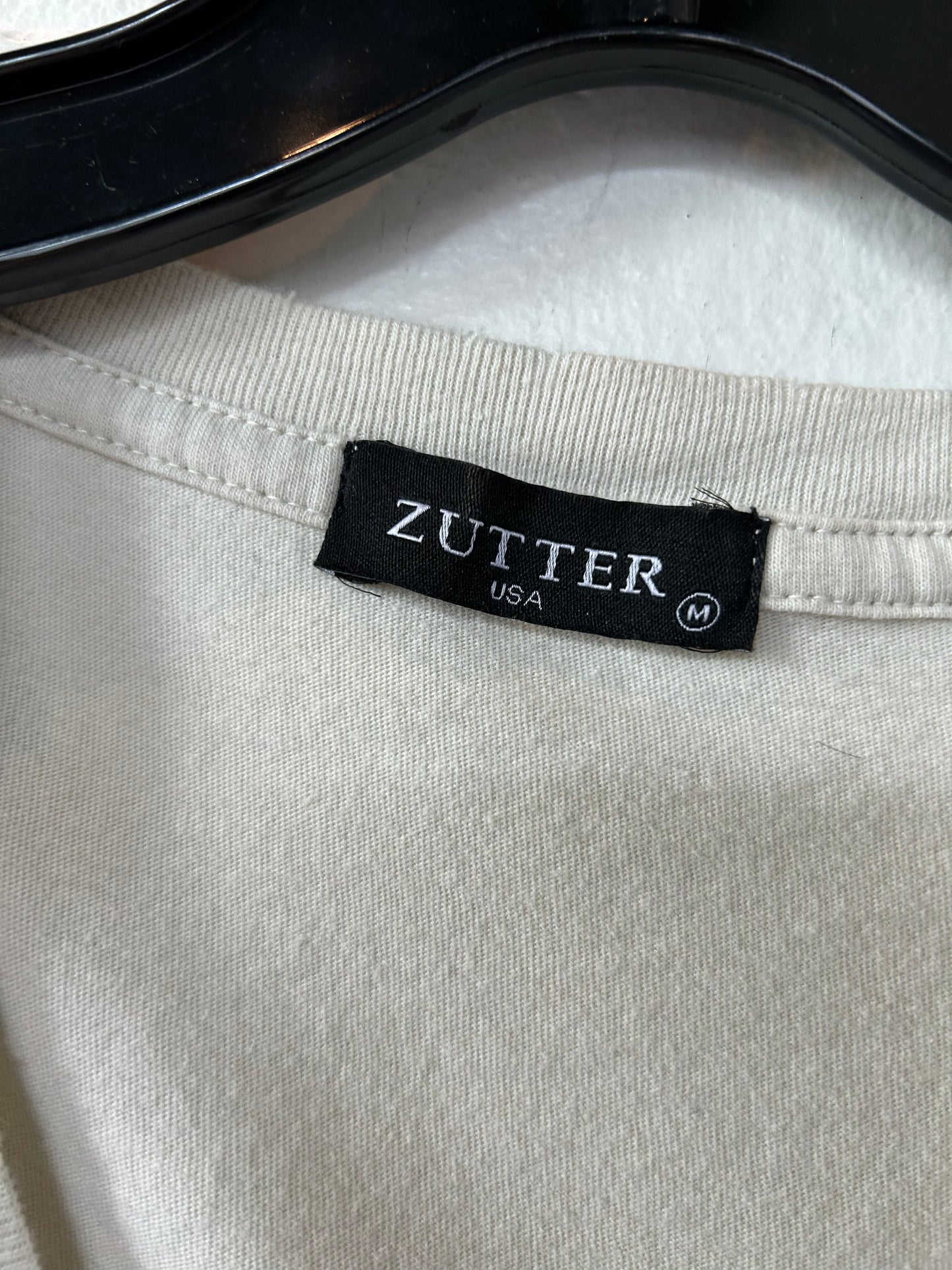 Tan Top Short Sleeve Zutter, Size M