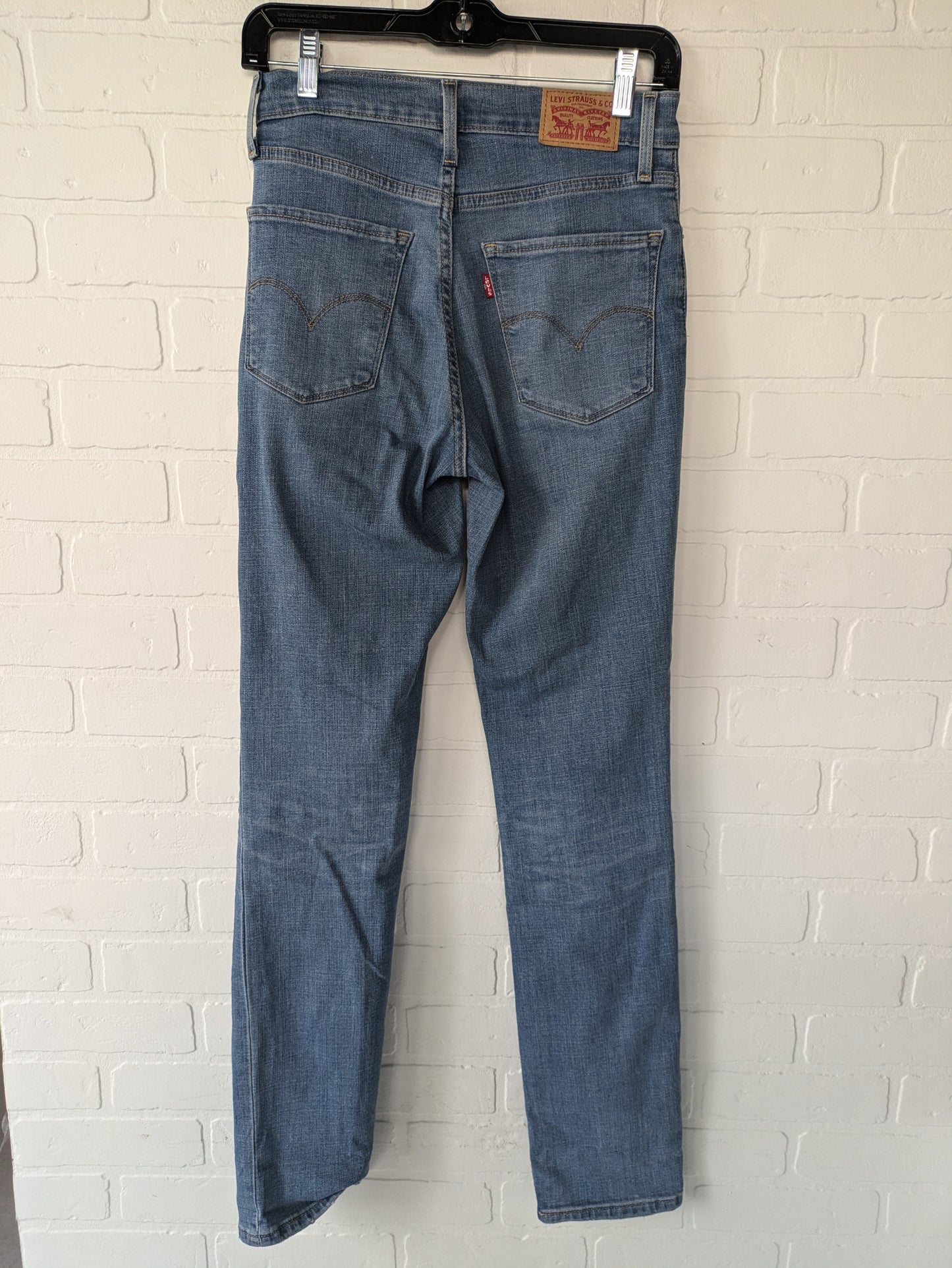 Blue Denim Jeans Straight Levis, Size 2