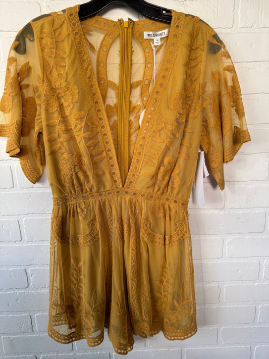 Romper By Clothes Mentor In Yellow, Size: S