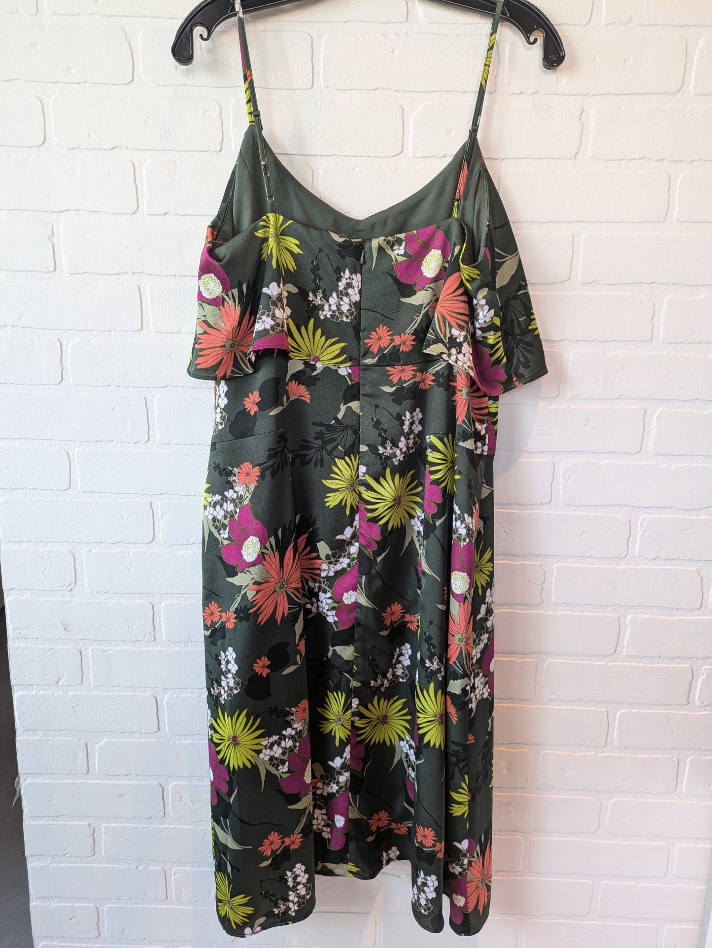 Green Dress Party Midi Banana Republic, Size M