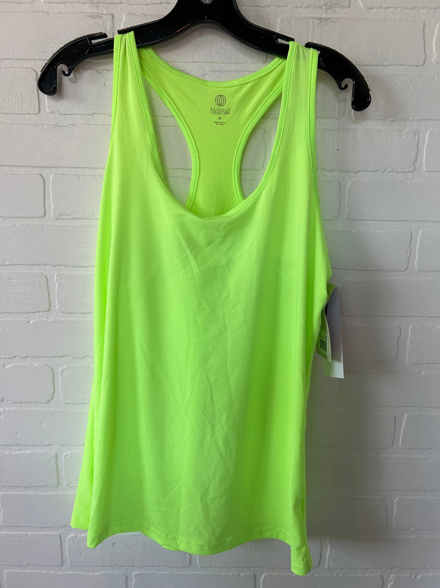 Green Athletic Tank Top Balance Collection, Size M