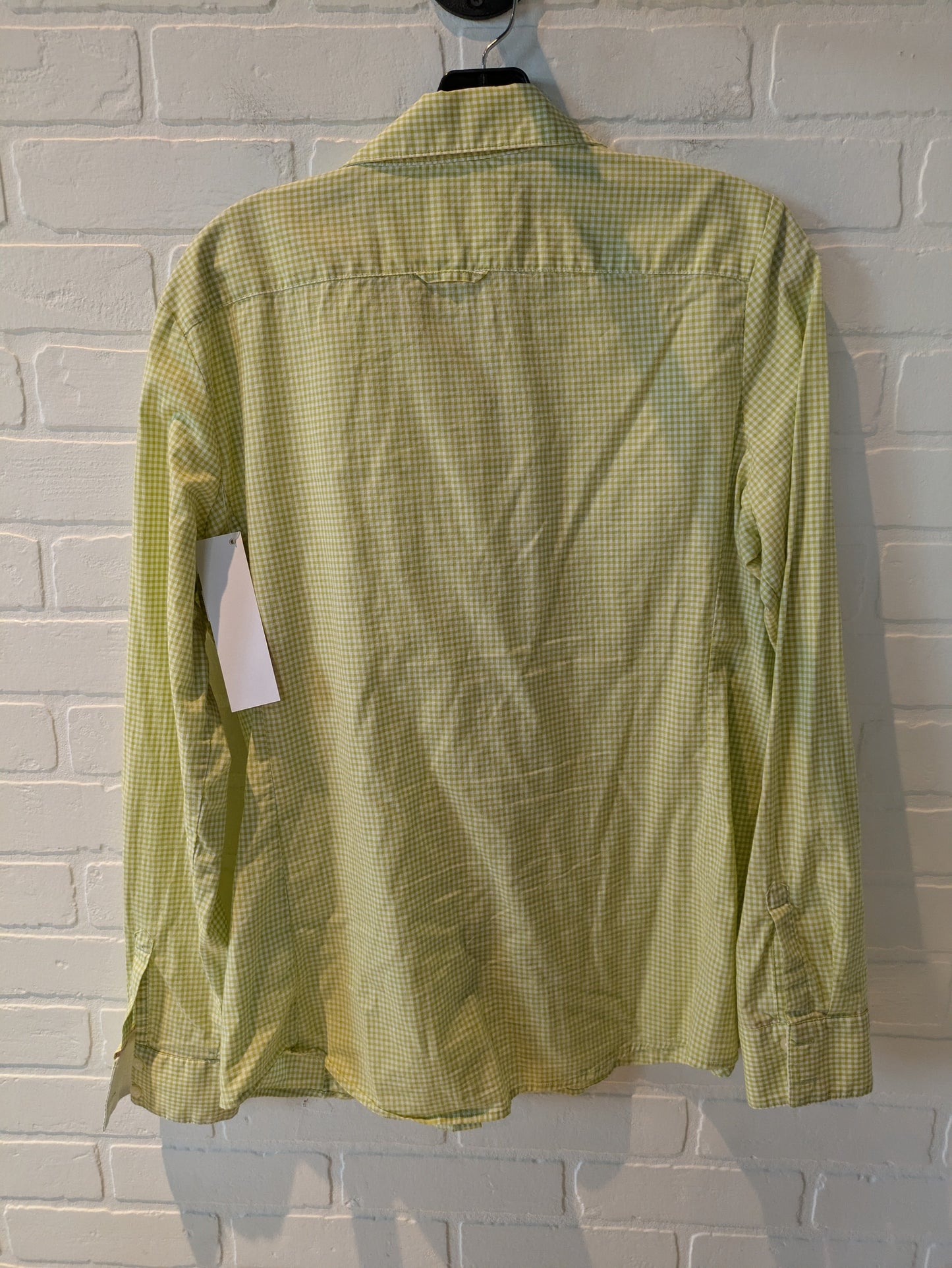 Top Long Sleeve By Banana Republic In Green, Size: L