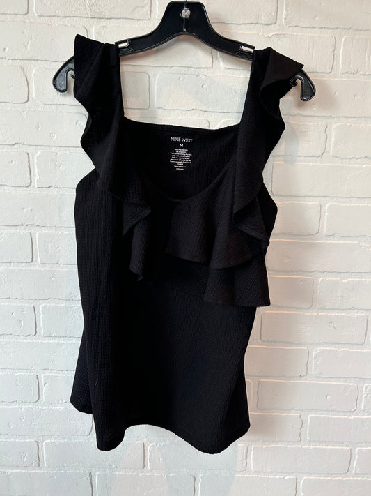 Top Sleeveless By Nine West In Black, Size: M