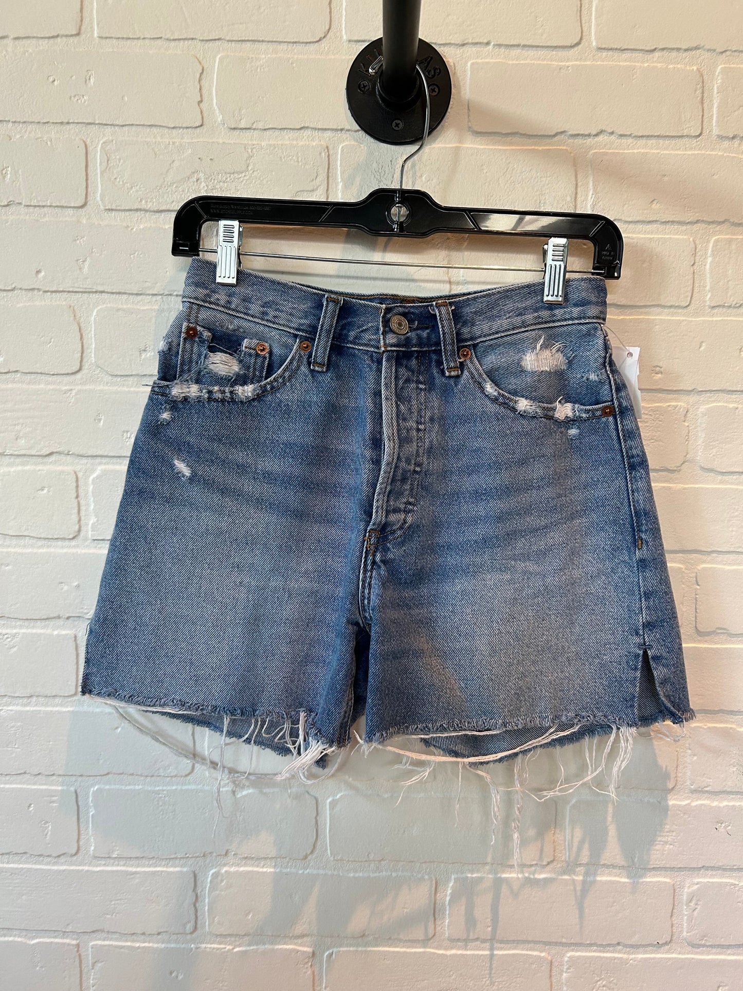 Shorts By Abercrombie And Fitch In Blue Denim, Size: 00