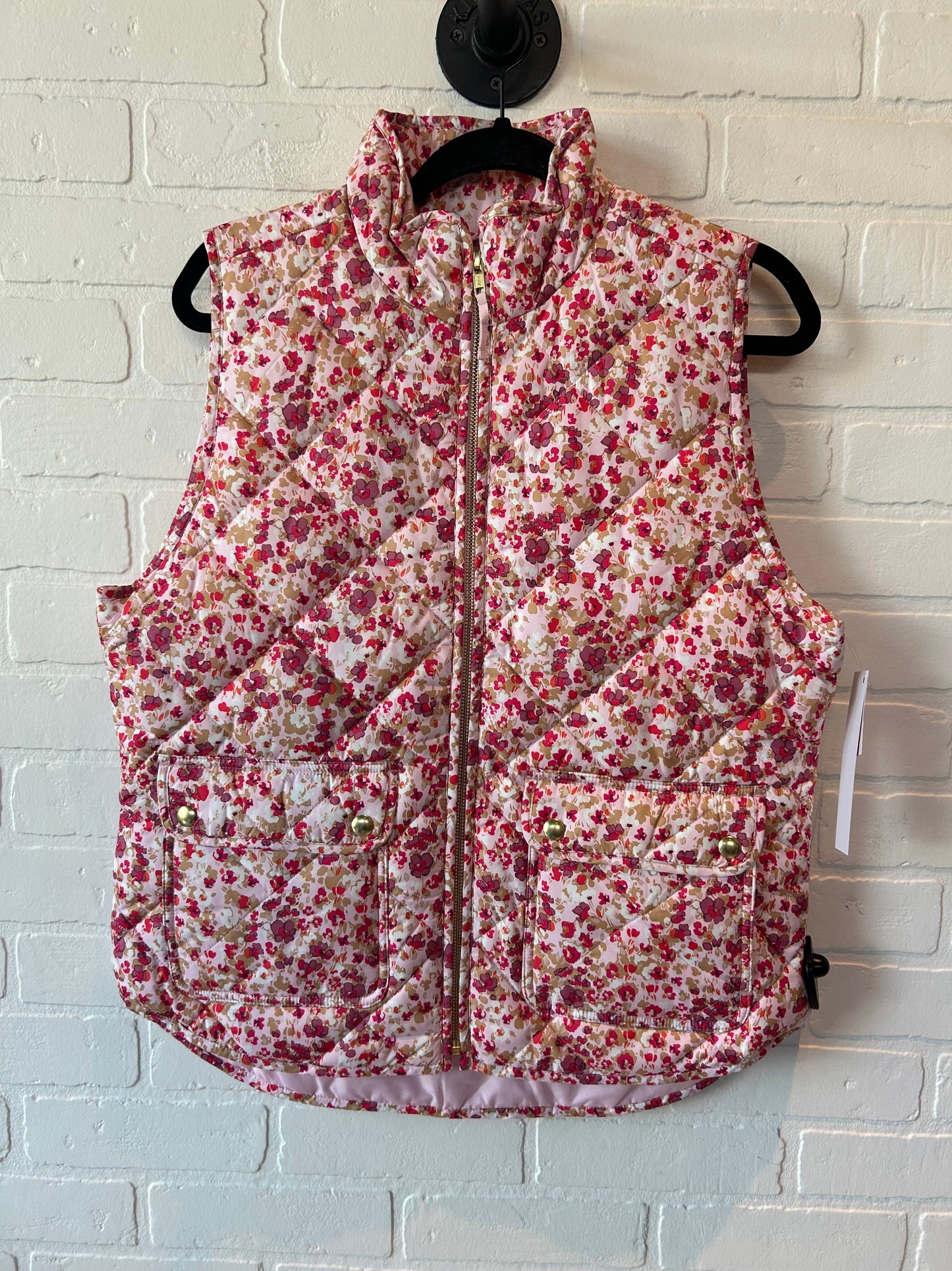 Vest Puffer & Quilted By J. Crew In Pink, Size: M