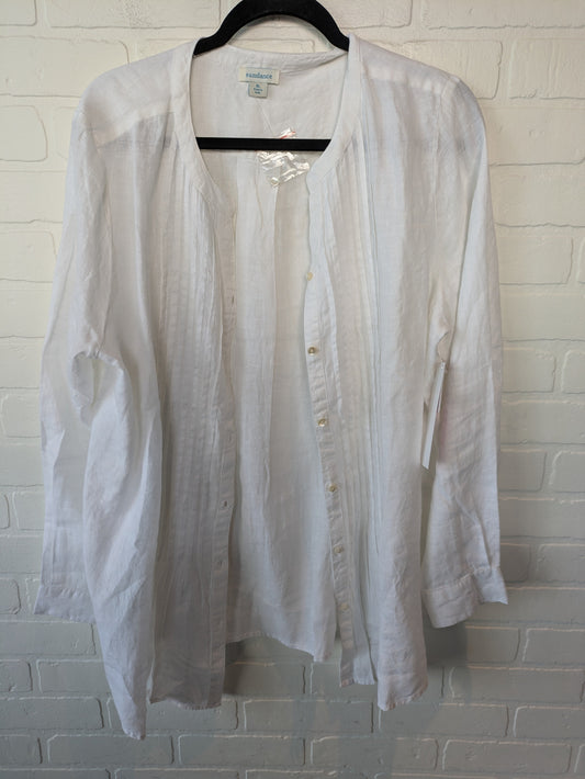 Top Long Sleeve By Sundance In White, Size: Xl