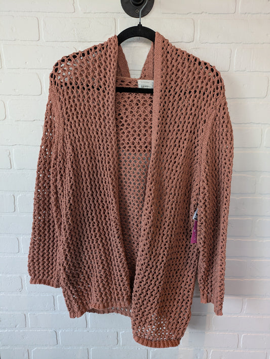 Cardigan By Nicole By Nicole Miller In Orange, Size: L