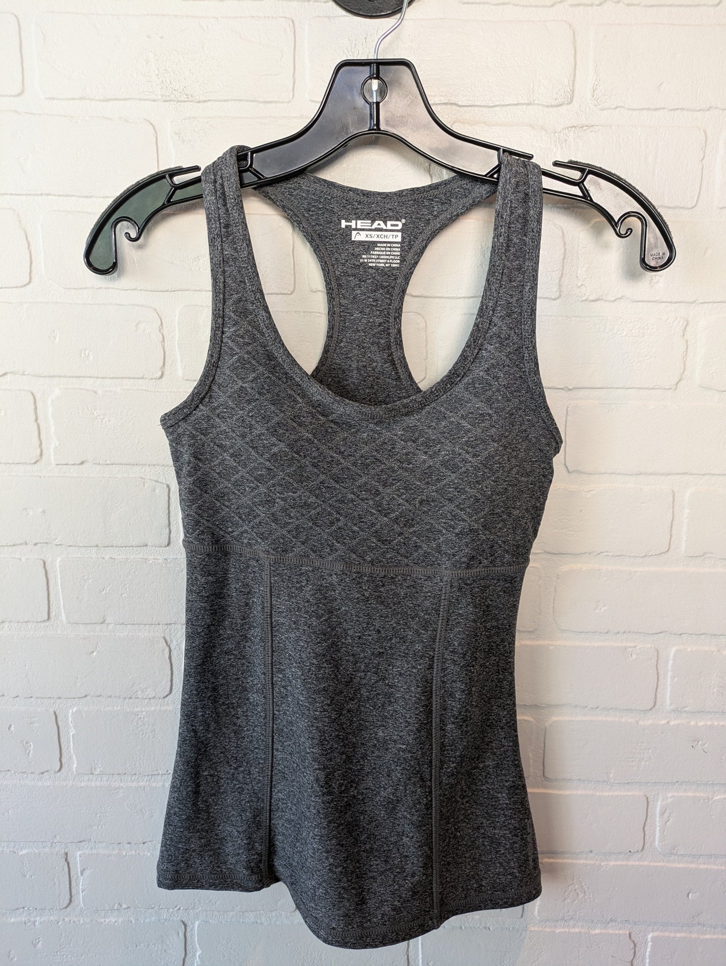 Athletic Tank Top By Head In Grey, Size: Xs