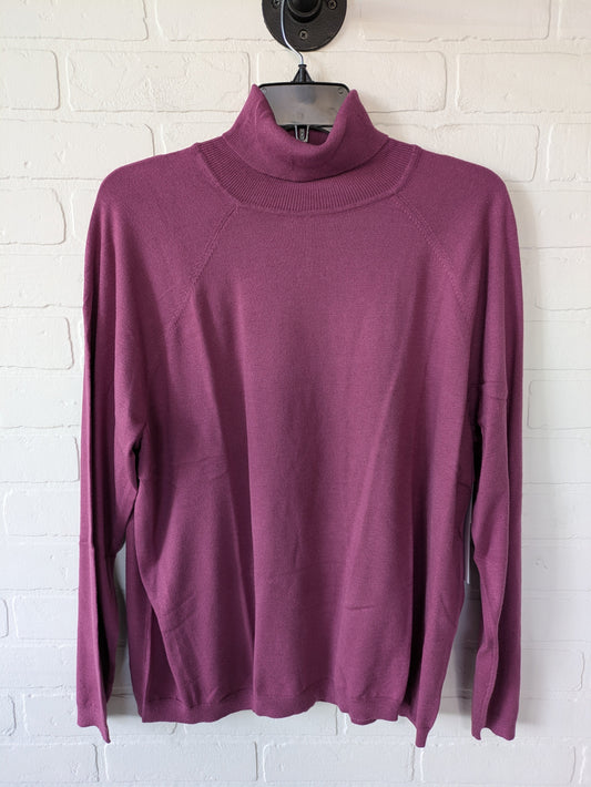 Sweater By Talbots In Purple, Size: 2x