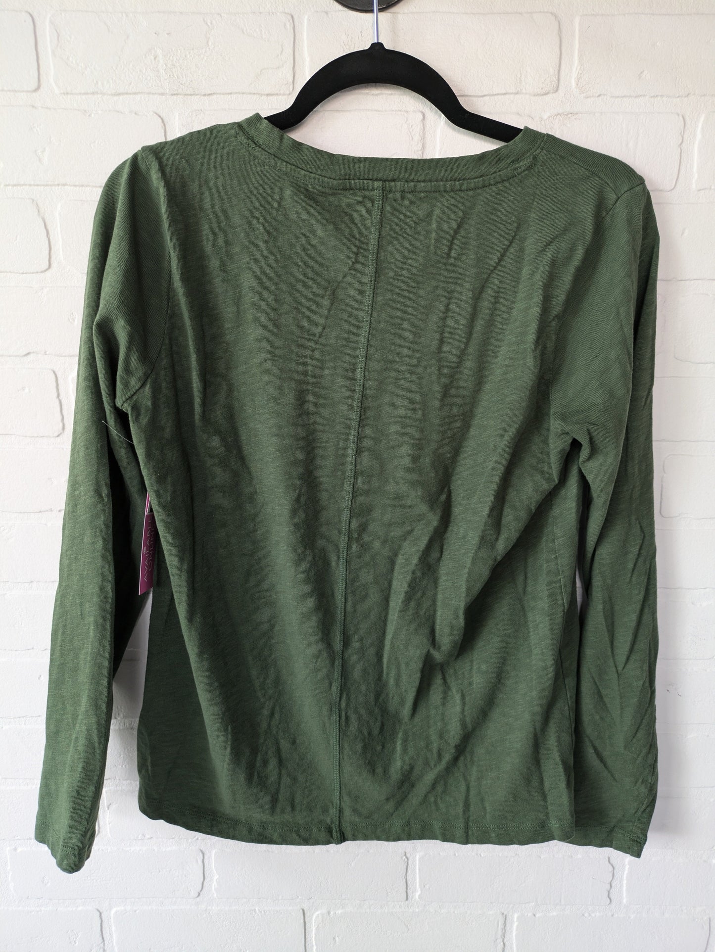 Top Long Sleeve Basic By J. Crew In Green, Size: S