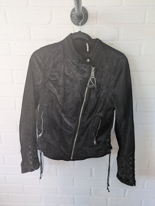 Jacket Moto By Free People In Black, Size: S