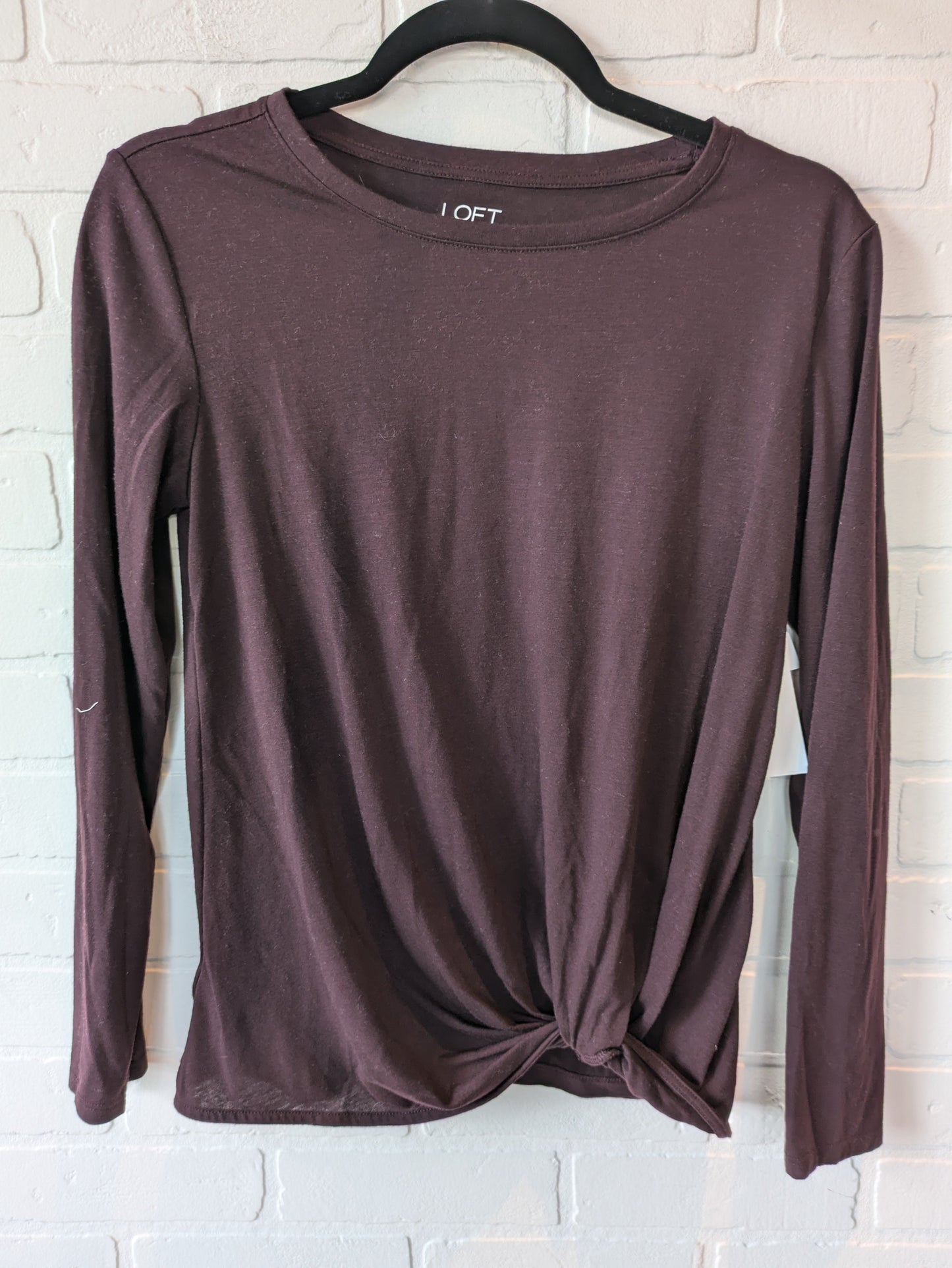 Top Long Sleeve By Loft In Brown, Size: M