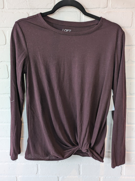 Top Long Sleeve By Loft In Brown, Size: M