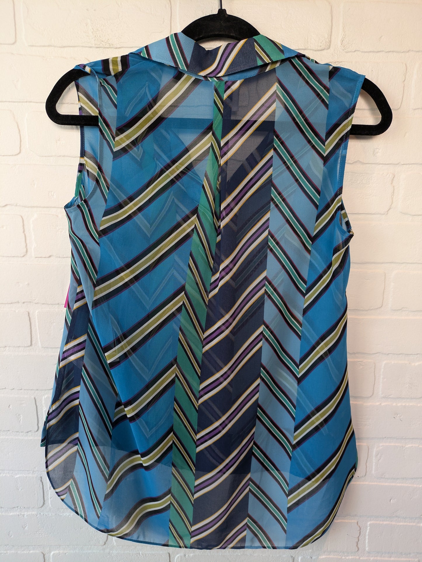 Top Sleeveless By Cabi In Blue, Size: Xs