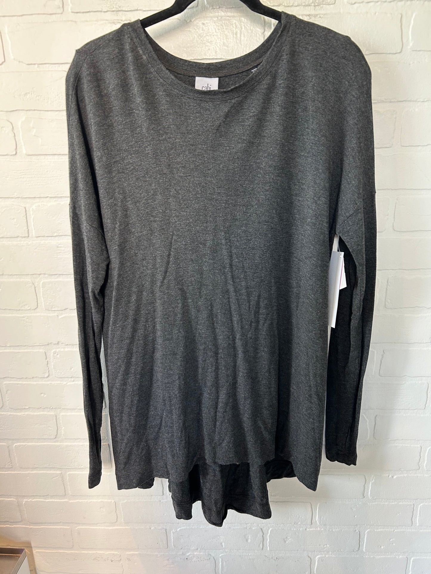 Top Long Sleeve By Cabi In Grey, Size: S