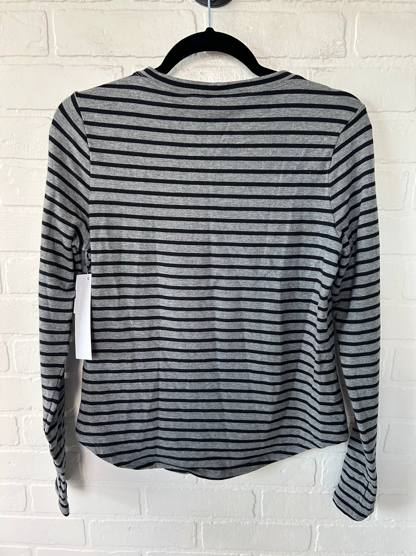 Top Long Sleeve By Cabi In Black & Grey, Size: S