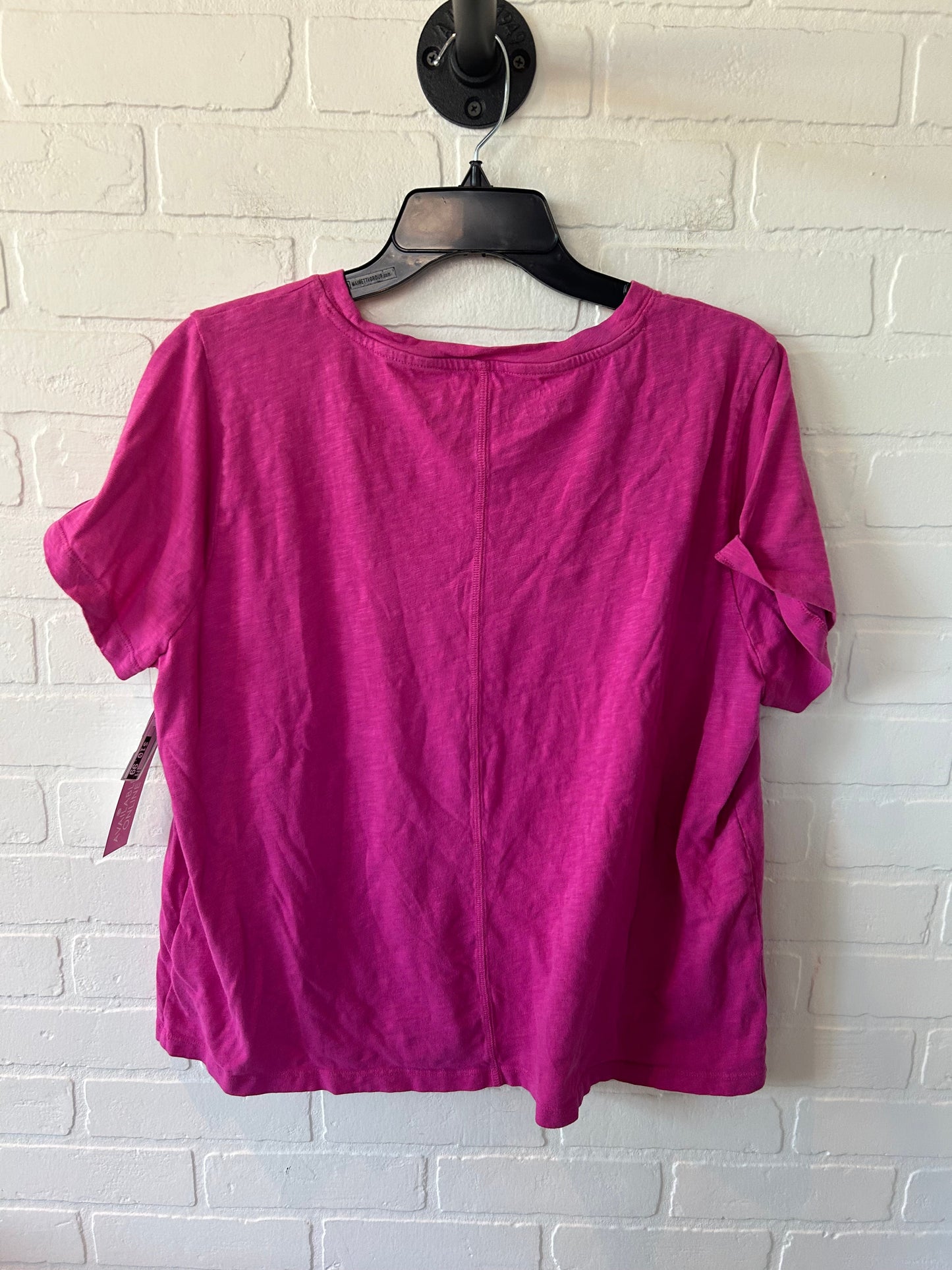 Top Short Sleeve Basic By J. Crew In Pink, Size: Xxl