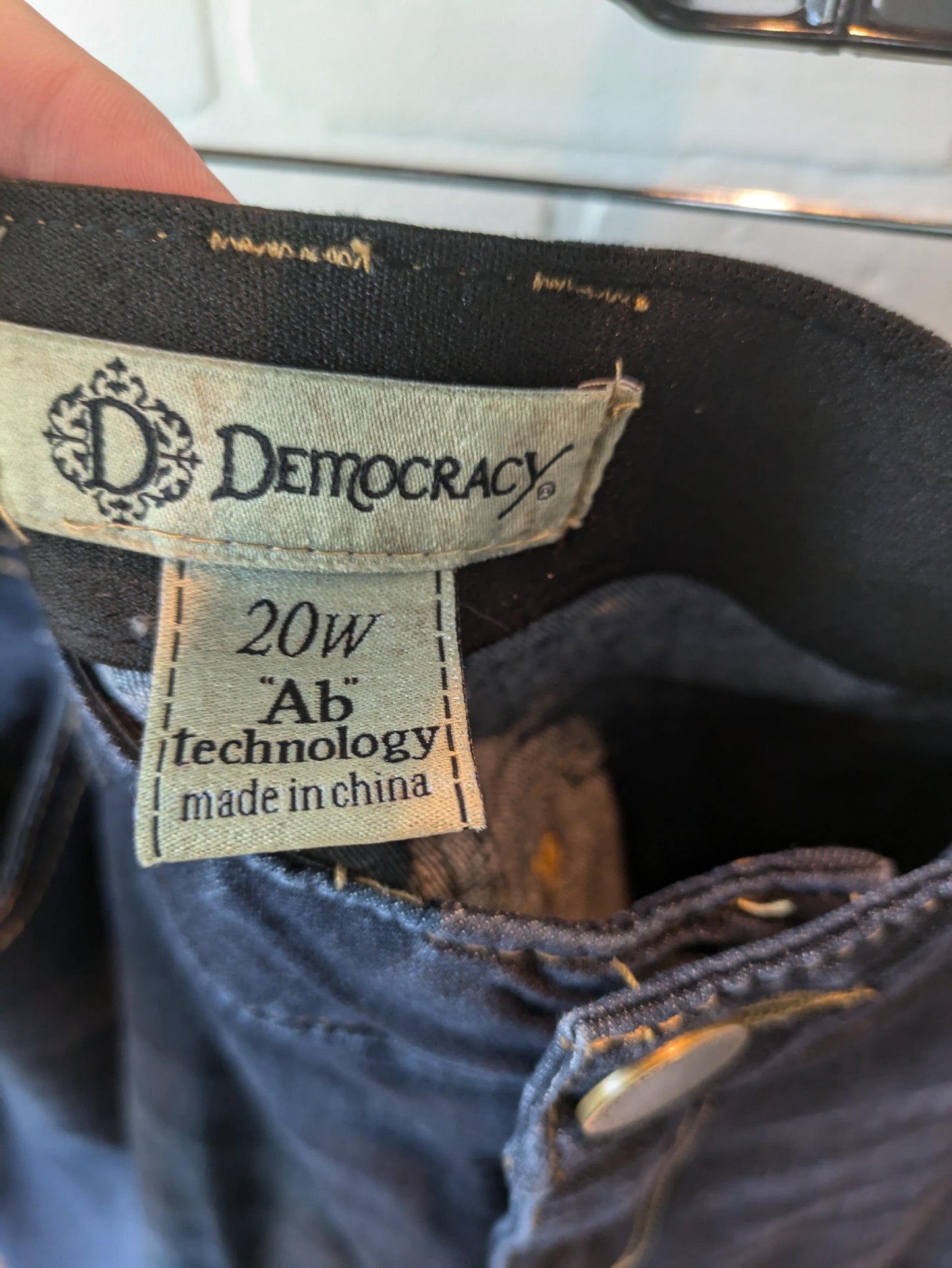 Jeans Straight By Democracy In Blue Denim, Size: 20