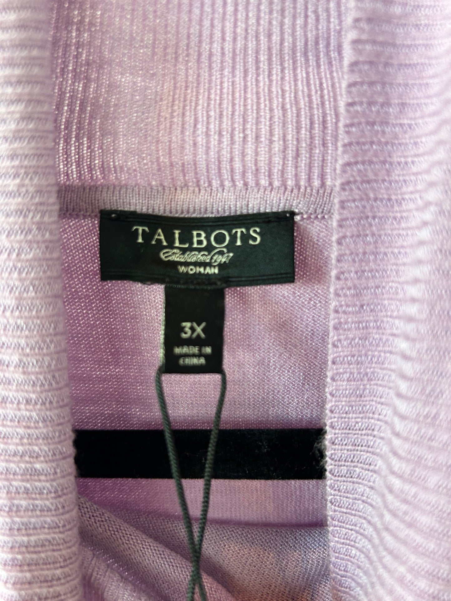 Sweater By Talbots In Purple, Size: 3x